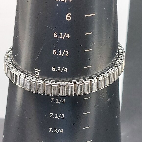 Vintage Caravelle Ladies Mechanical Watch Stainless Steel Stretch Band 1950s - Picture 7 of 8